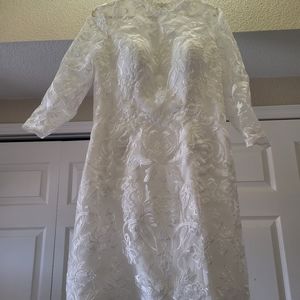 Short wedding or rehearsal dress